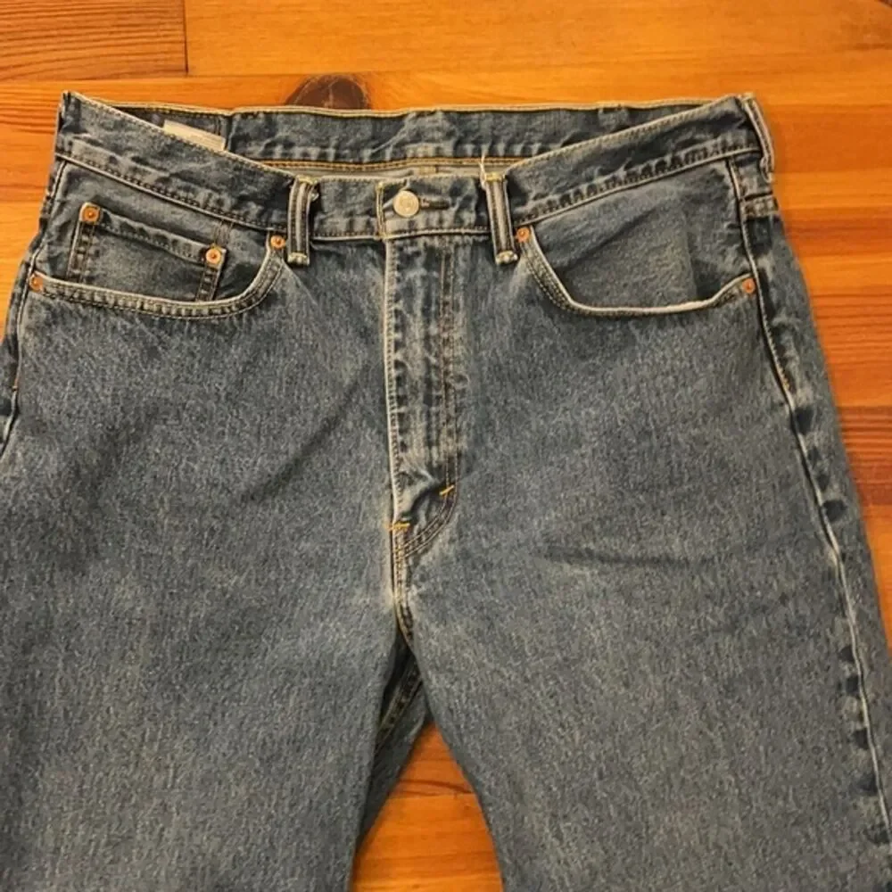 Levi's 550 Relaxed Fit Denim Blue Jeans Mens Size 38X30